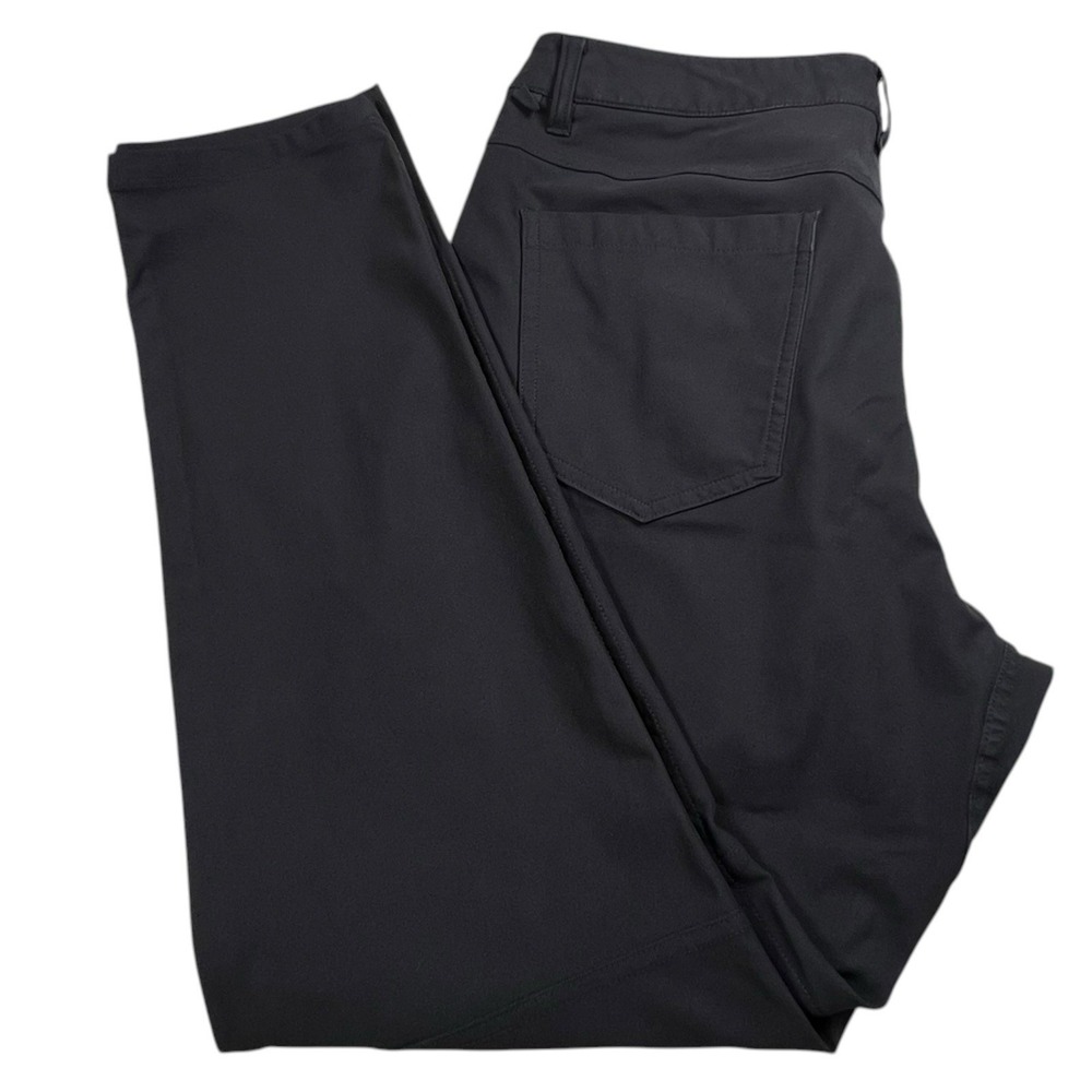 Lululemon Athletica Mens 32X27.5 Black ABC Slim Pant Warpstreme M5AD8S‎